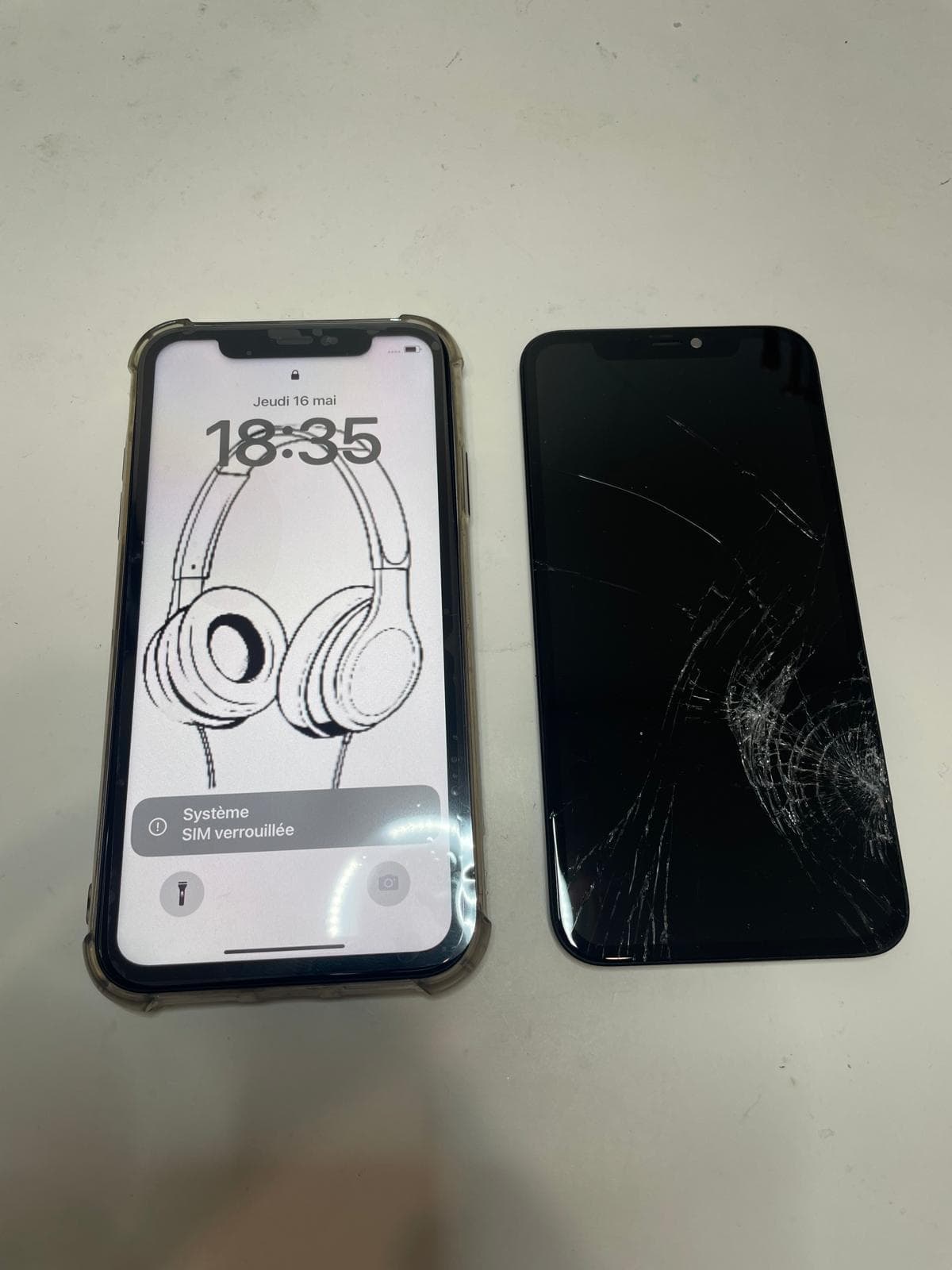 Réparation écran iPhone avant après Mobile Store Mulhouse